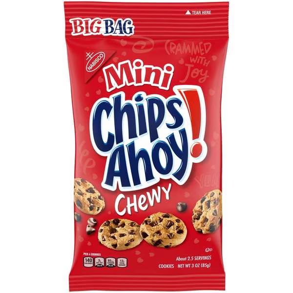 Chips AhoyRN Cookies - Mini, PK12, Chips Ahoy!, Mfr#: 04736